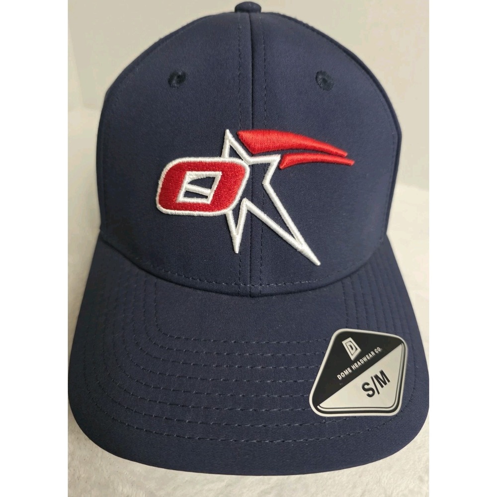 Dome Headwear Co O Town‎ Performance Flex Hat Navy Blue Perforated Cap S/M
